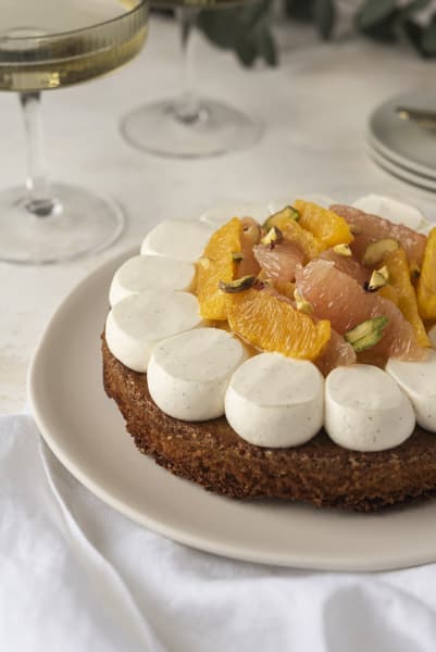 Financier-style citrus & Ivoire | Valrhona Chocolate