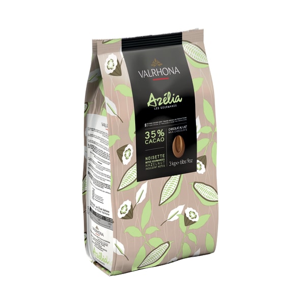 Valrhona Azélia 35% milk hazelnut chocolate