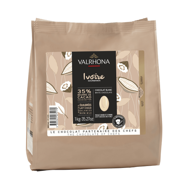 高い信頼 厚い信頼 Valrhona IVOIRE 35% Baking Bag 1Kg 菓子