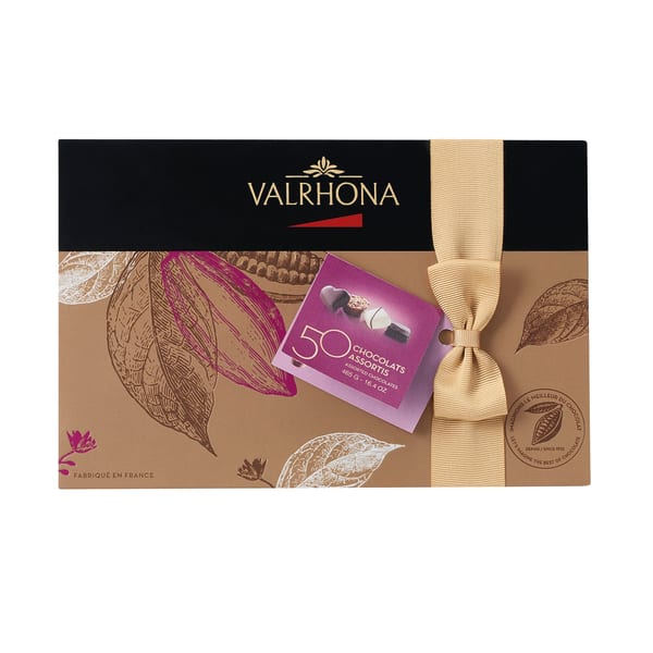 Assortment of 50 Chocolate by Valrhona