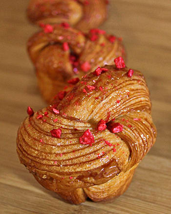 Strawberry Vegan Croissant Twist | Valrhona