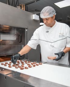 Chief bernard at the factory