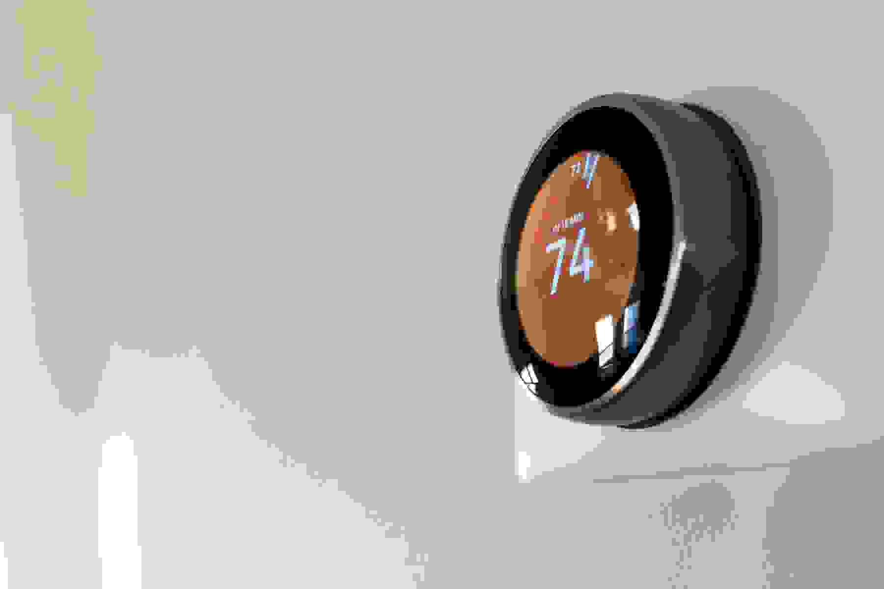 Smart home device in use.