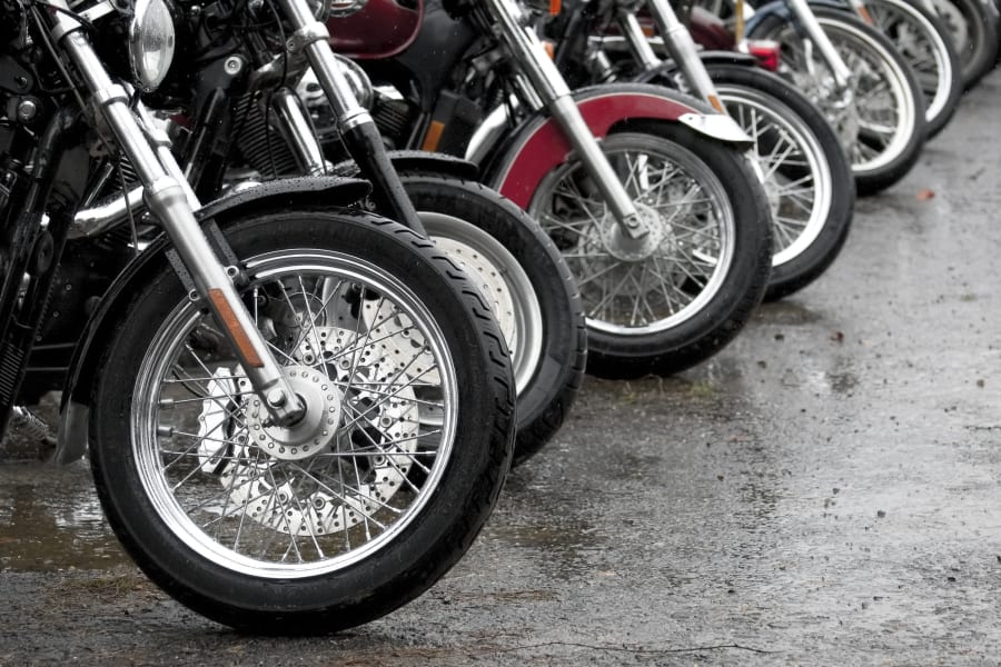 Parked Motorcycles