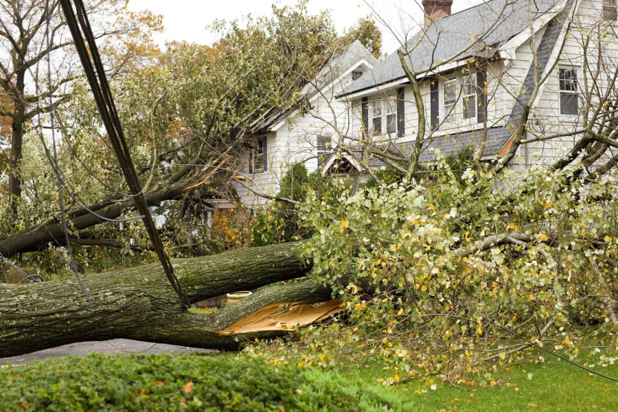 house destroyed by hurricane