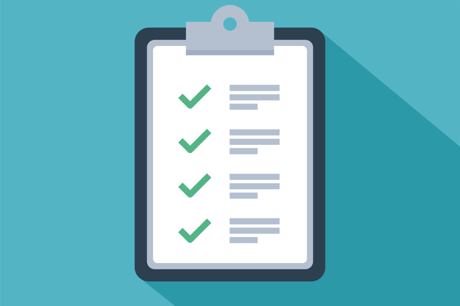 Auto insurance score checklist