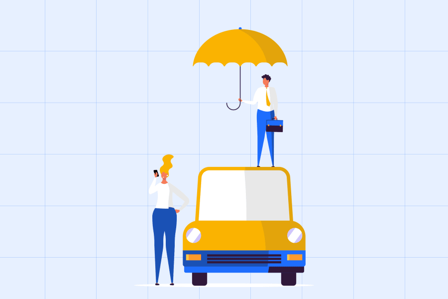 illustration of auto insurance protection