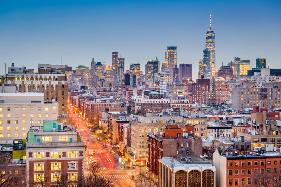 NYC at dusk