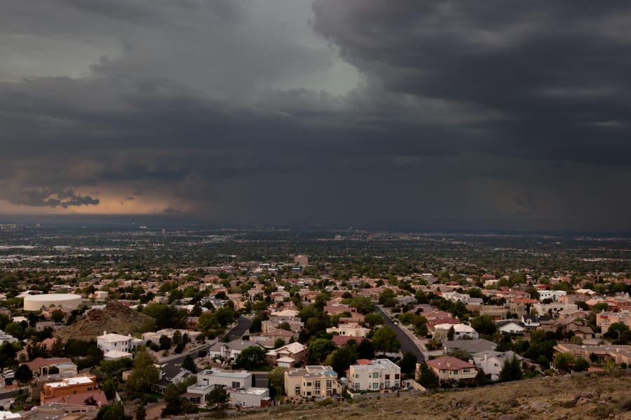 A storm over Albuquerque, NM