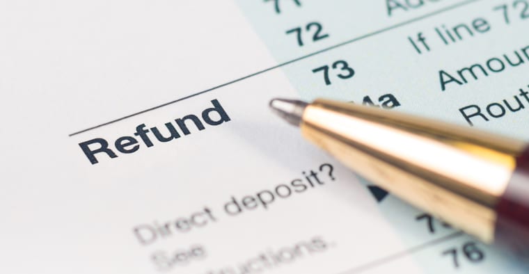 tax refund document
