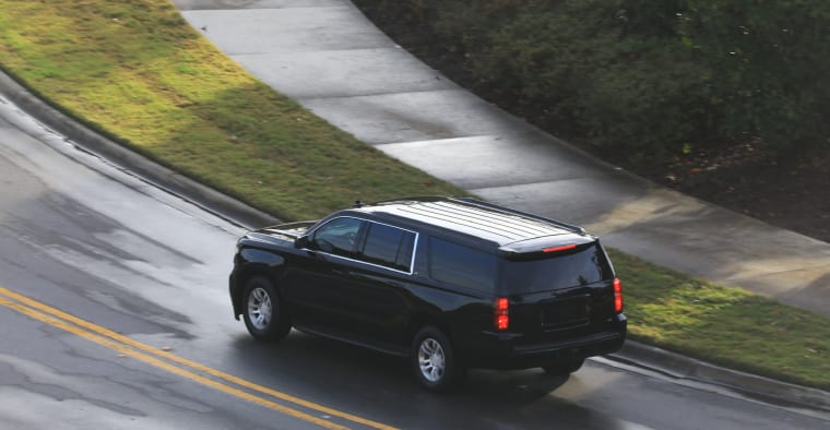 An SUV on the open road