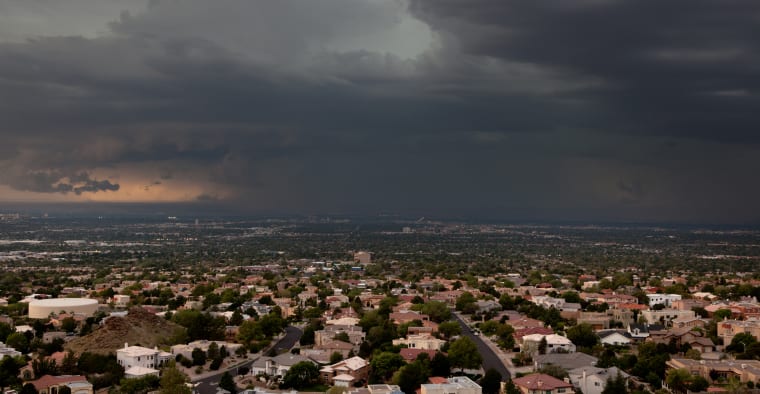 A storm over Albuquerque, NM