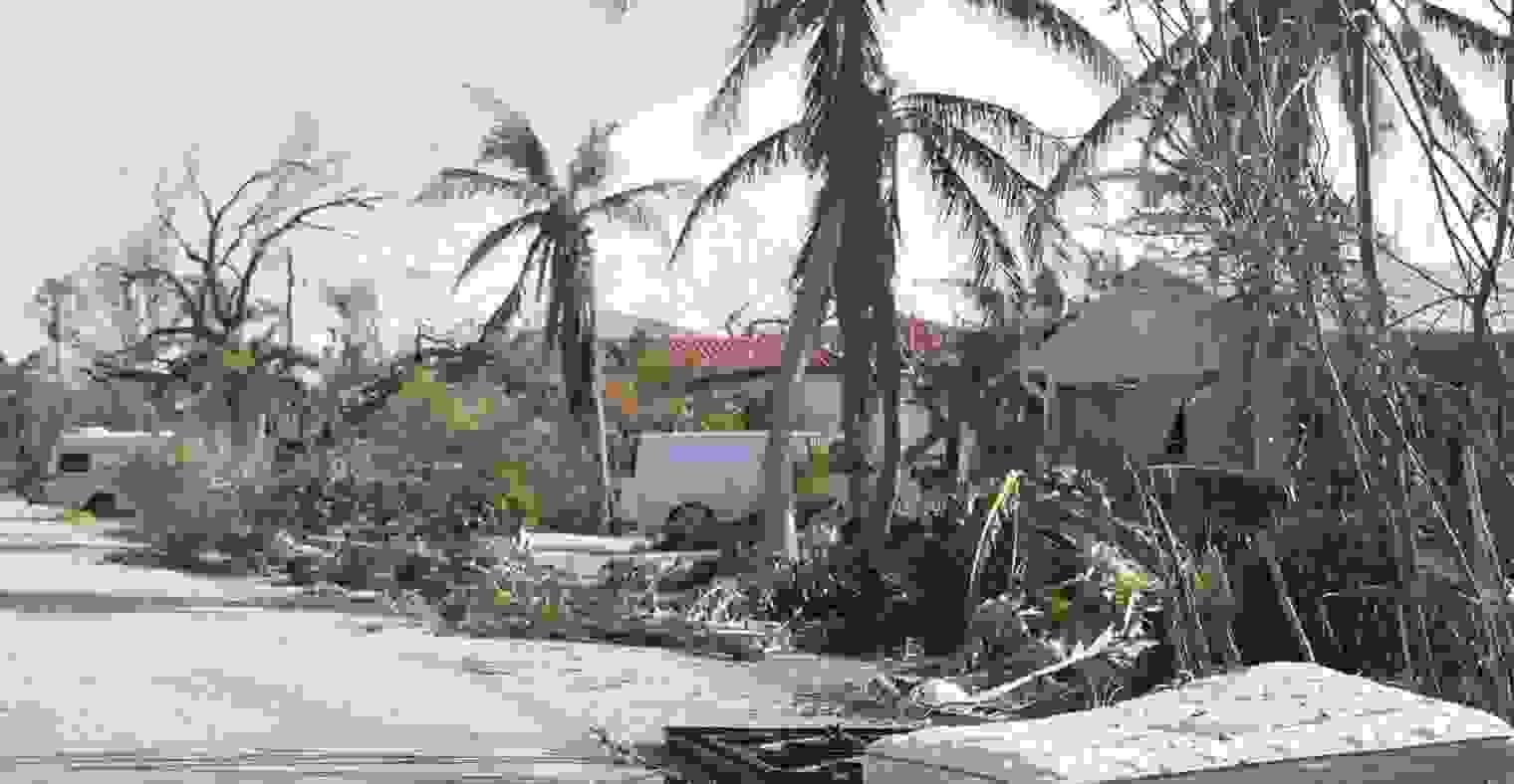 Property destroyed by flooding