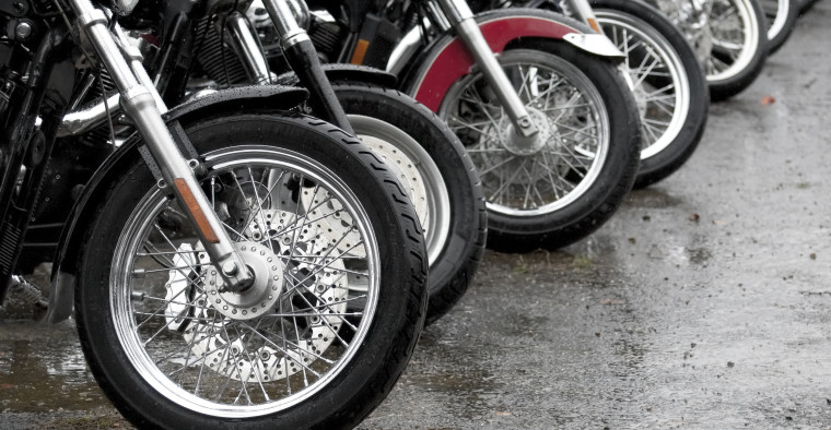 Parked Motorcycles