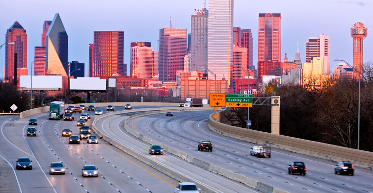 highway entering city