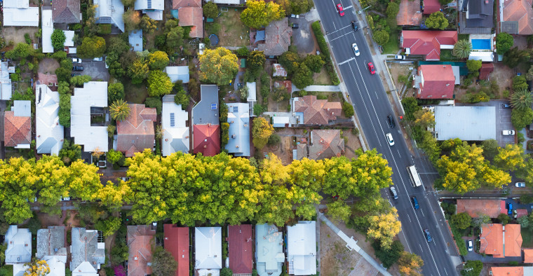 Aerial View of Suburb