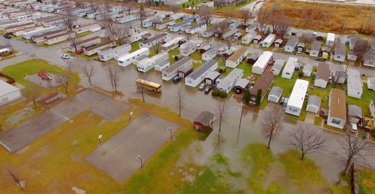 Flooded streets