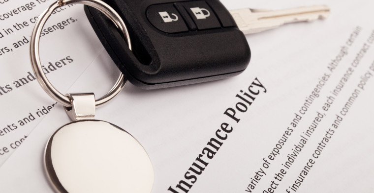 Insurance Policy With Car Keys