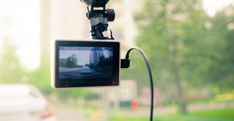 dashcam in car