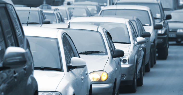 cars in traffic