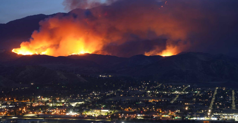 Apple wildfire in California.