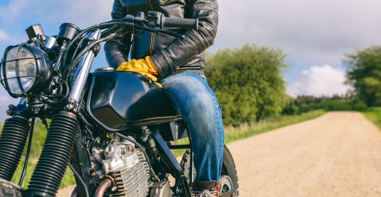 man on a motorcycle