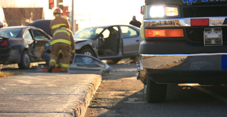 Car accident with first responders.