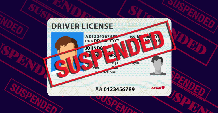 What might you have done to get your license suspended?