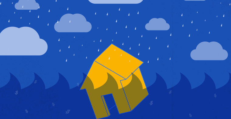 flooded home