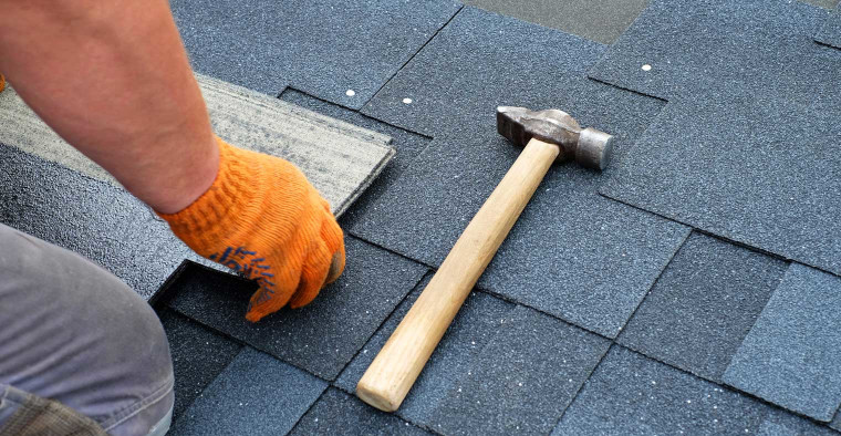 A roof after a recent renovation.