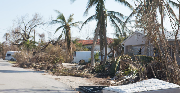 Property destroyed by flooding