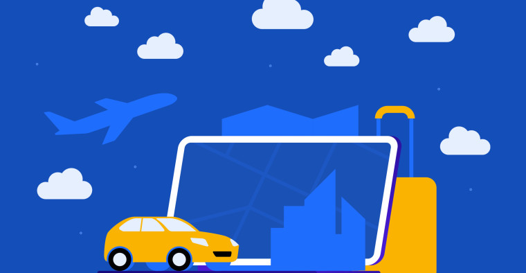 booking rental car for a trip