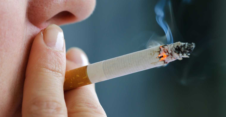 smoker with cigarette