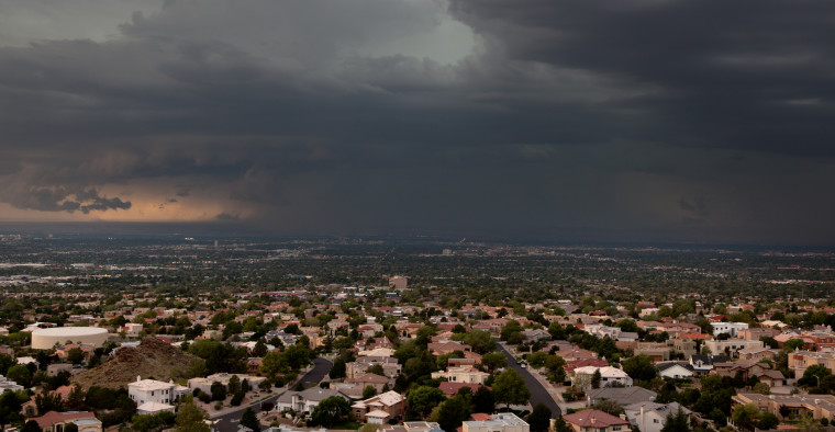A storm over Albuquerque, NM