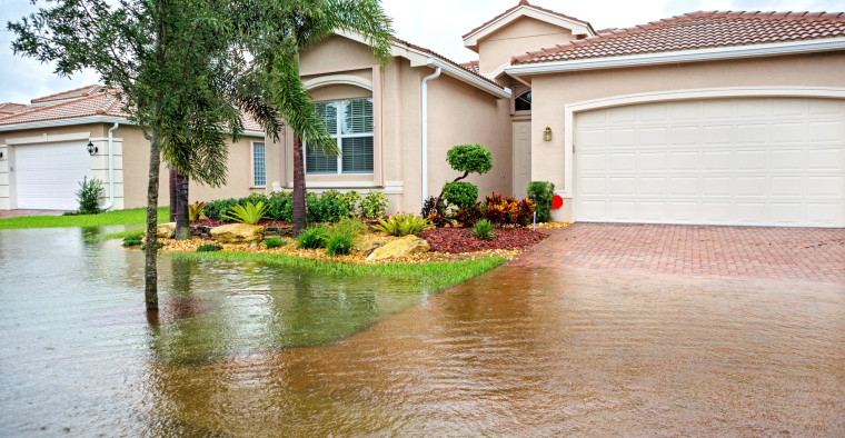 Flooding from a hurricane.