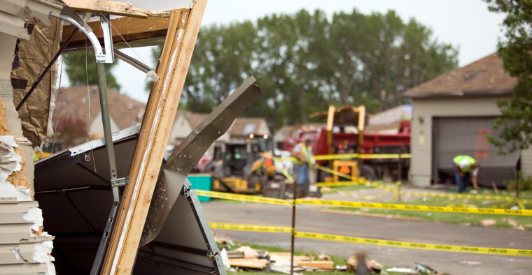 Cleaning up after a tornado