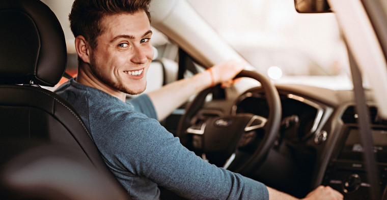 young male driver