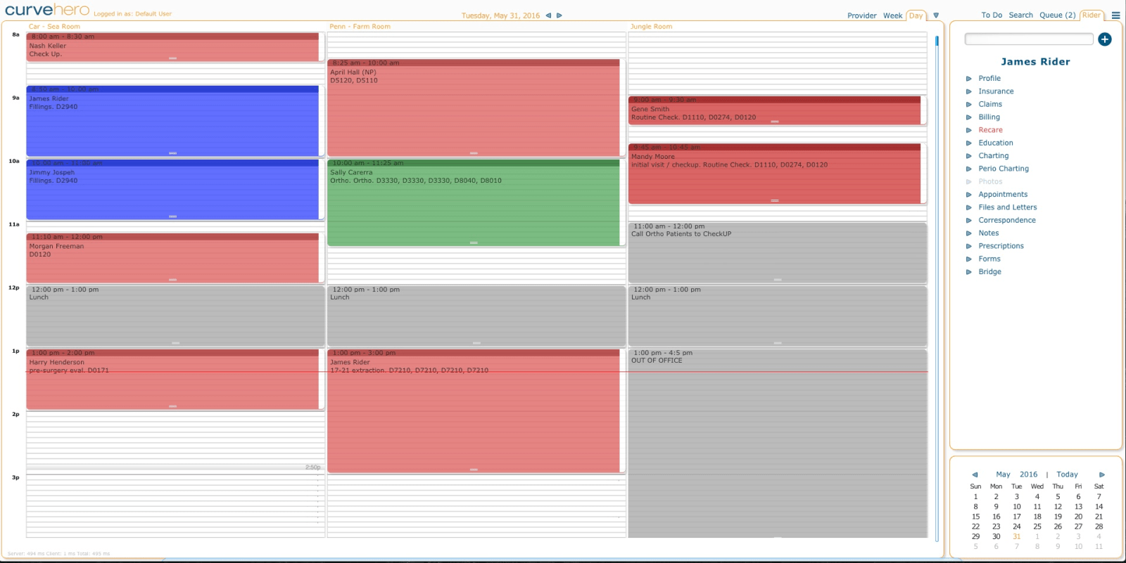 Curve Dental Scheduler