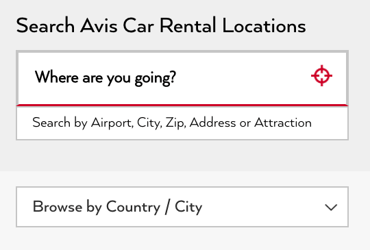 Avis Rewards Chart