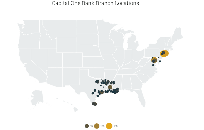 Capital One Atm Map Best Banks For International Travel - Valuepenguin
