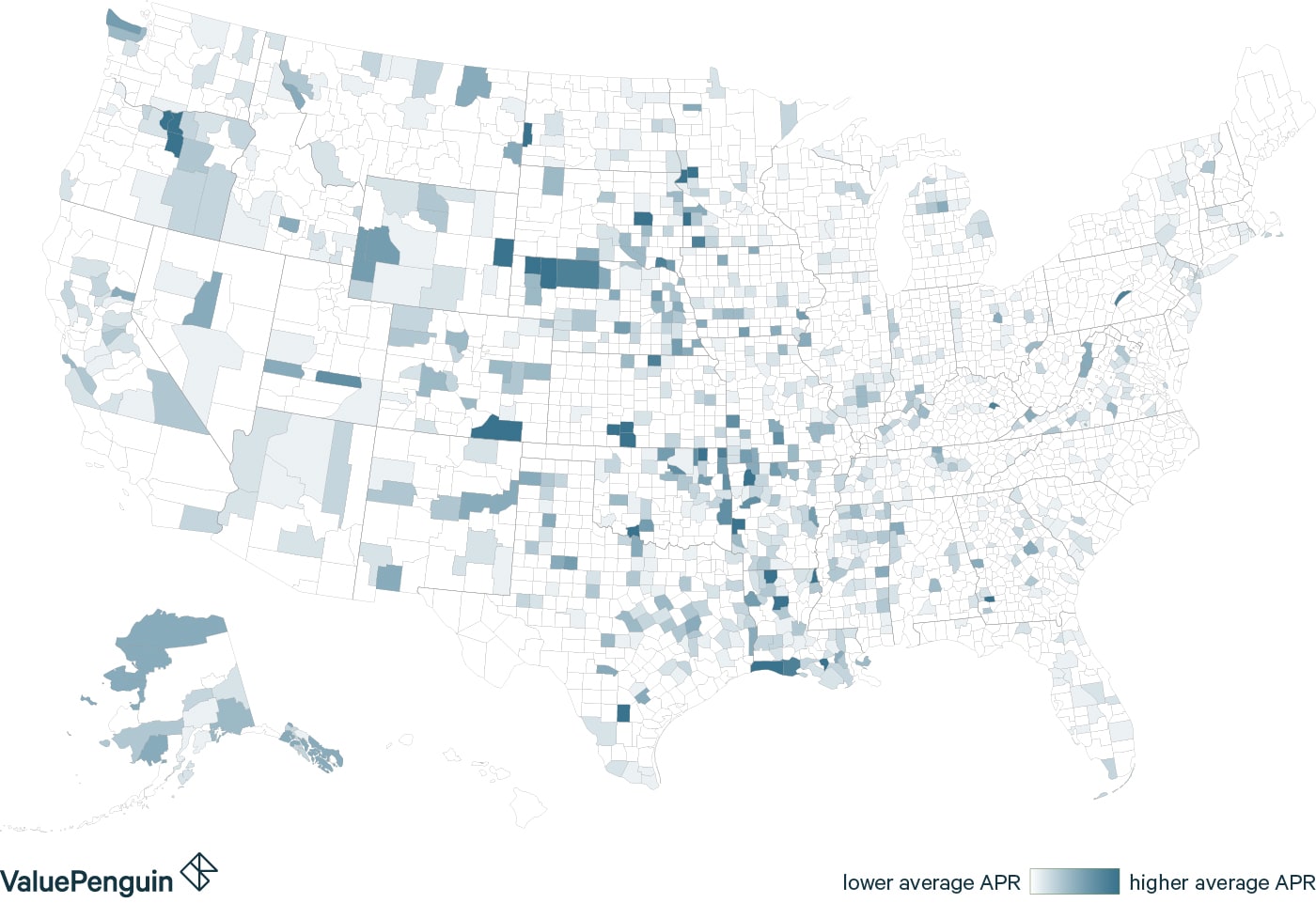 Cities With The Highest and Lowest Credit Card Interest Rates (2018 Report) ValuePenguin