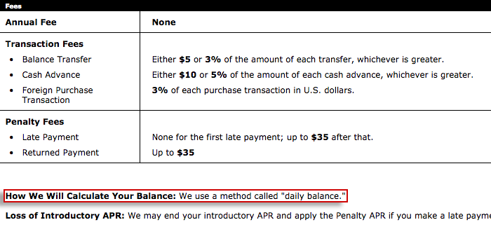 How credit card interest is calculated