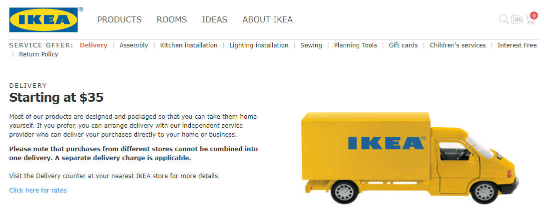 why isnt ikea delivering