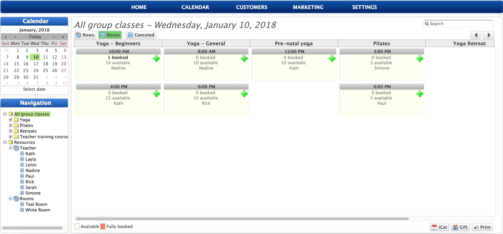 Bookeo review dashboard
