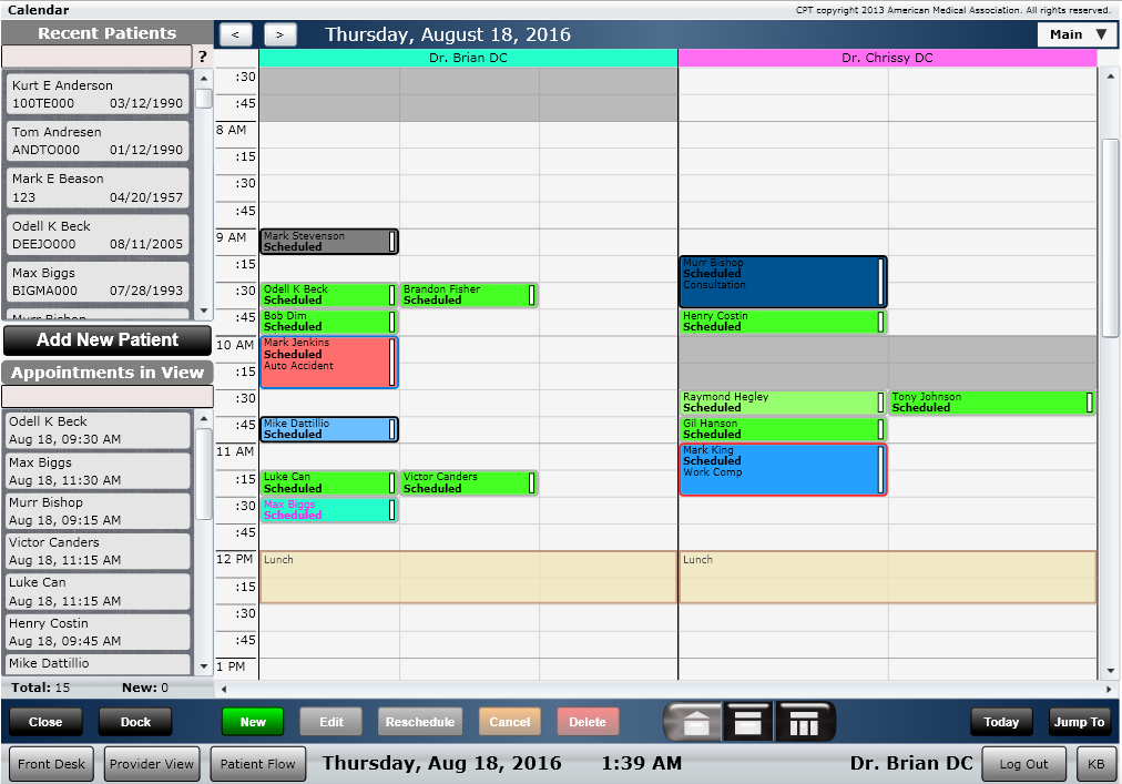 ChiroSpring Scheduler