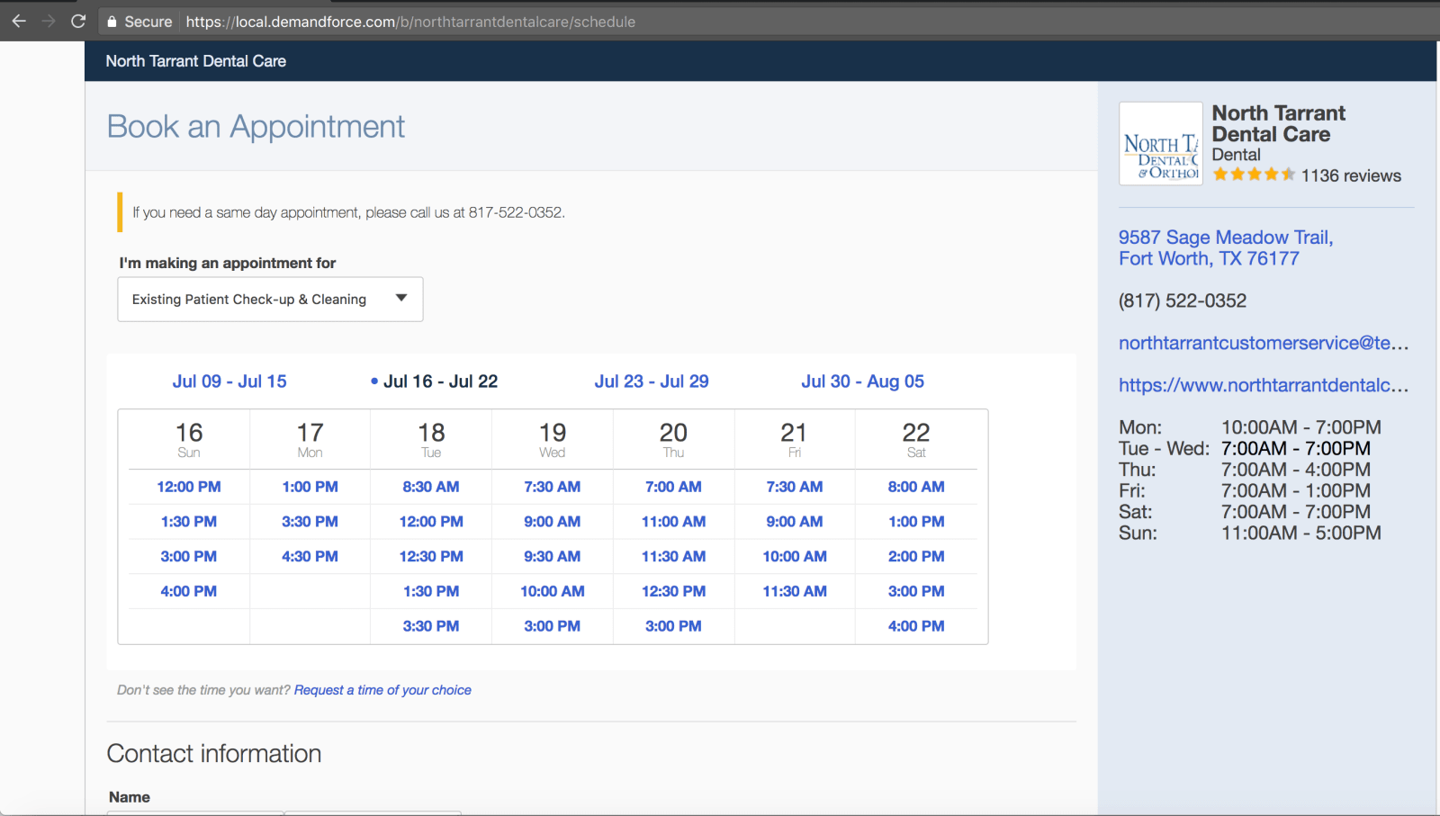 Demandforce Updated Online Booking System