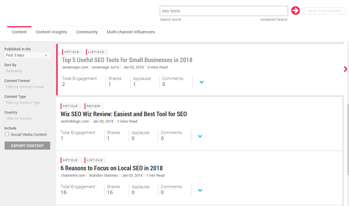 Guide to selecting SEO software: keyword research tool