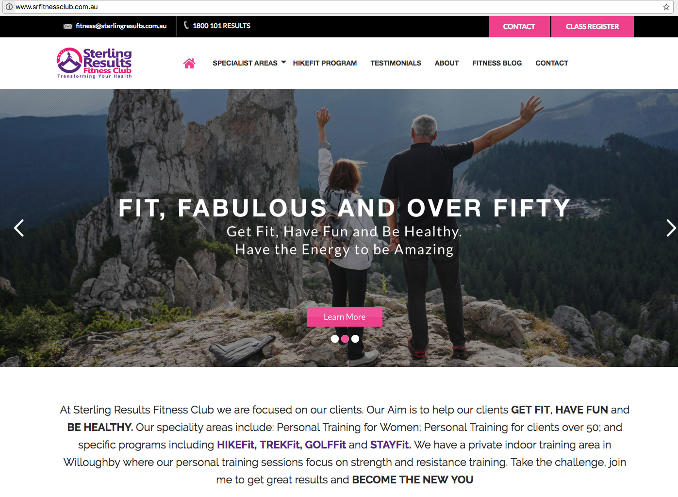 Sterling Fitness Club PTminder Exa,ple