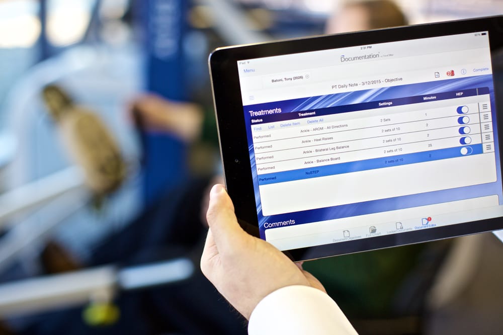 TheraOffice documentation iPad app