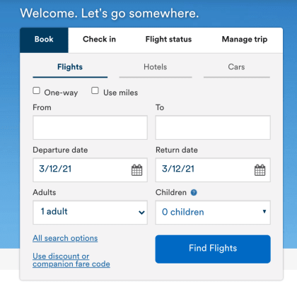 Booking flights with Alaska Airlines and most partner airlines